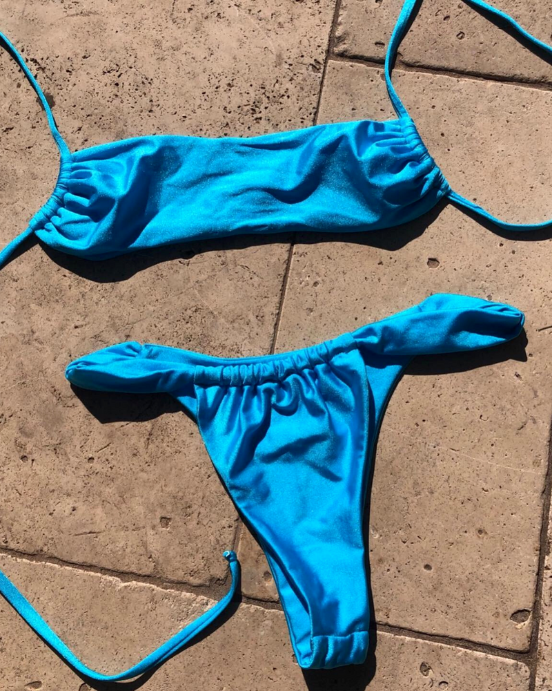 Ayla Bikini Bottom | Aqua